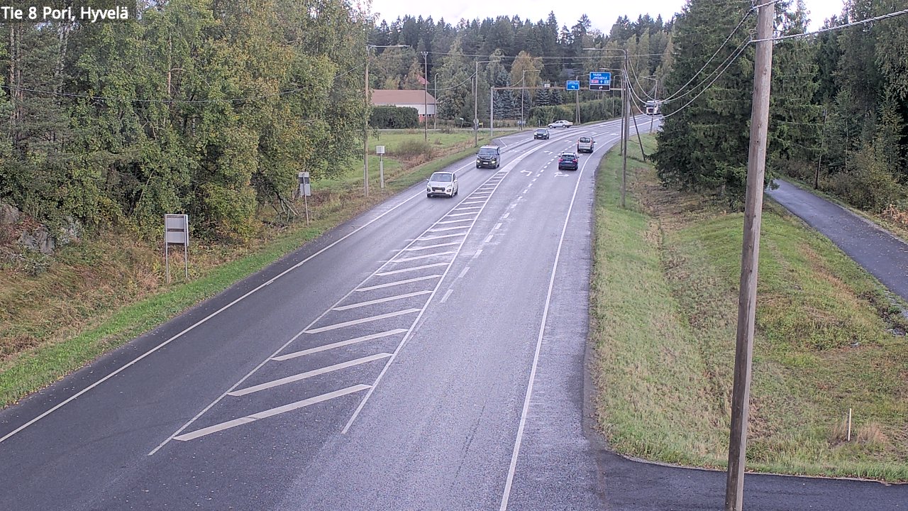 Kelikamerat Kuva Tie 8 Pori, Hyvelä, Pori, Satakunta