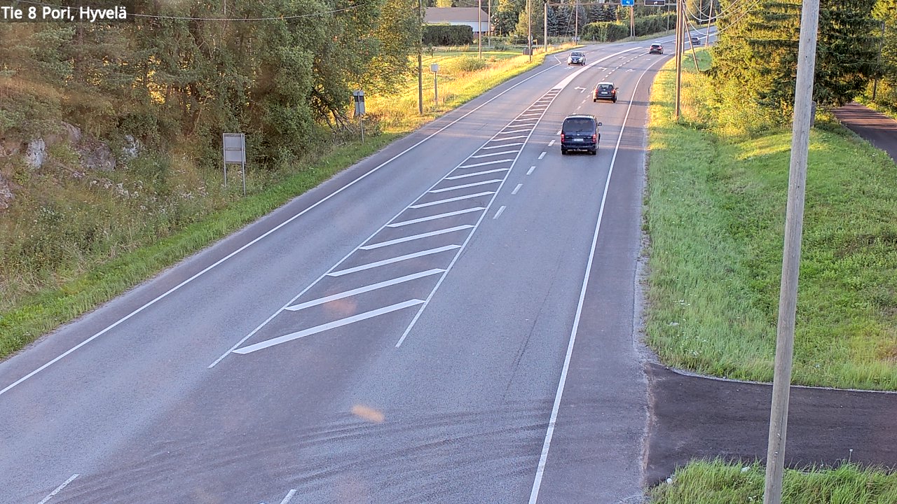 Kelikamerat Kuva Tie 8 Pori, Hyvelä, Pori, Satakunta