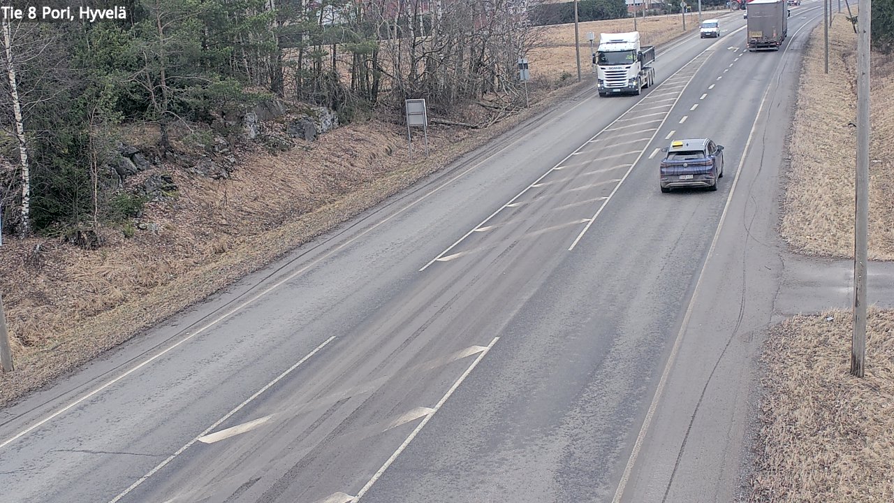 Weather Camera Image Road 8 Pori, Hyvelä, Pori, Satakunta