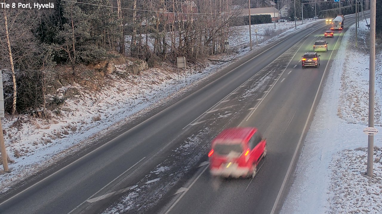 Kelikamerat Kuva Tie 8 Pori, Hyvelä, Pori, Satakunta
