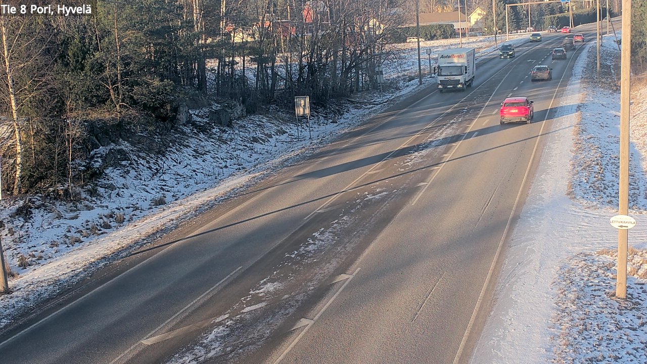 Kelikamerat Kuva Tie 8 Pori, Hyvelä, Pori, Satakunta