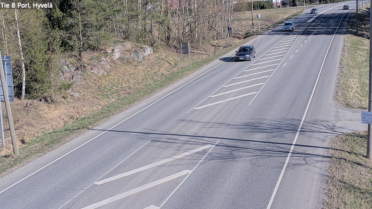 Weather Camera Image Väg 8 Björneborg, Hjulböle, Pori, Satakunta