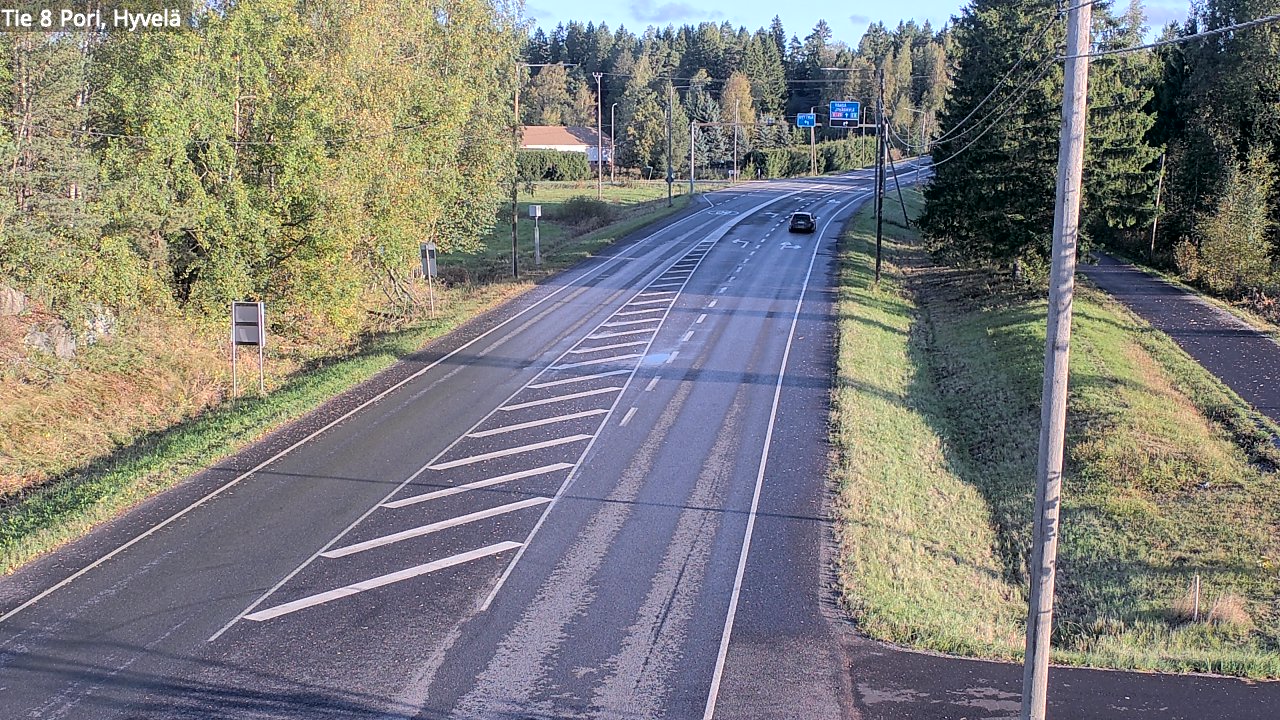 Weather Camera Image Road 8 Pori, Hyvelä, Pori, Satakunta