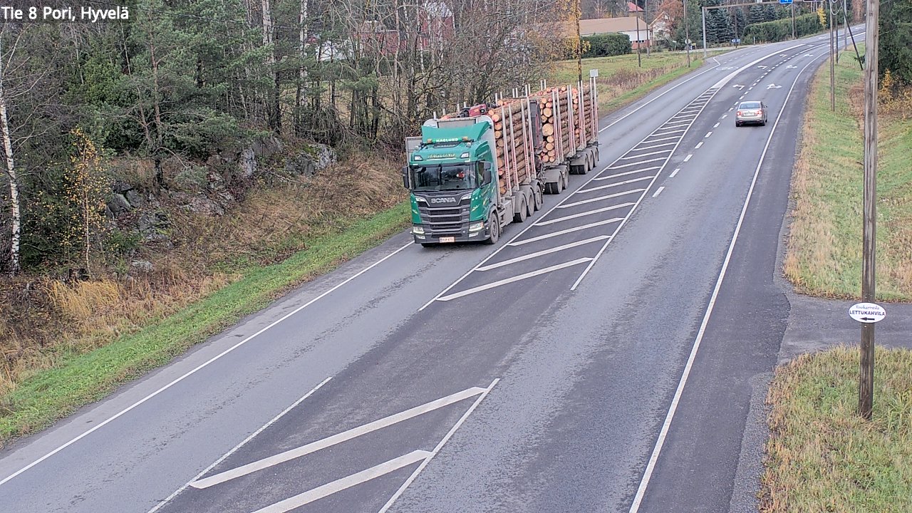 Kelikamerat Kuva Tie 8 Pori, Hyvelä, Pori, Satakunta