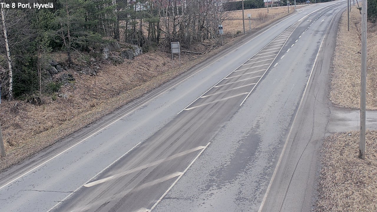 Weather Camera Image Väg 8 Björneborg, Hjulböle, Pori, Satakunta
