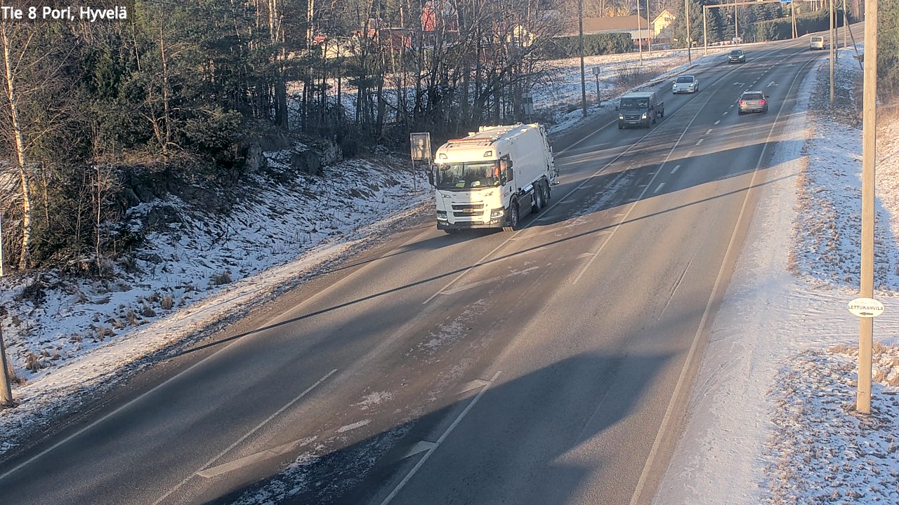 Weather Camera Image Väg 8 Björneborg, Hjulböle, Pori, Satakunta