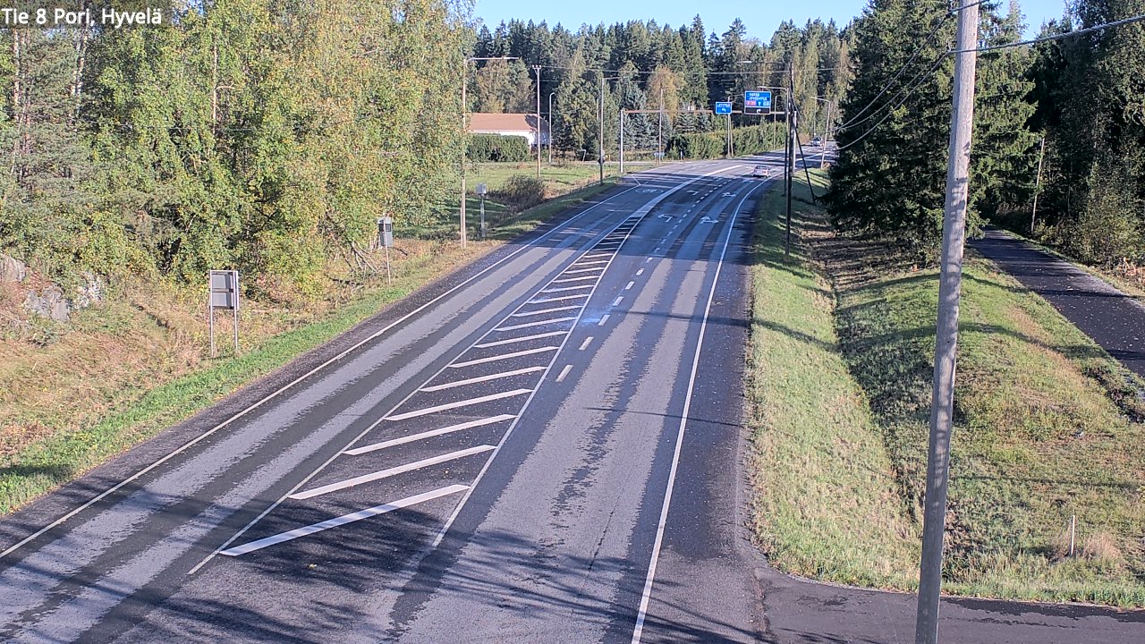 Weather Camera Image Road 8 Pori, Hyvelä, Pori, Satakunta