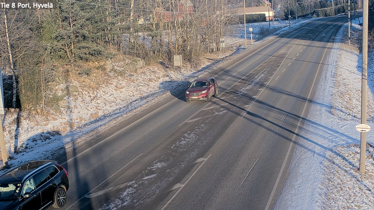Kelikamerat Kuva Tie 8 Pori, Hyvelä, Pori, Satakunta