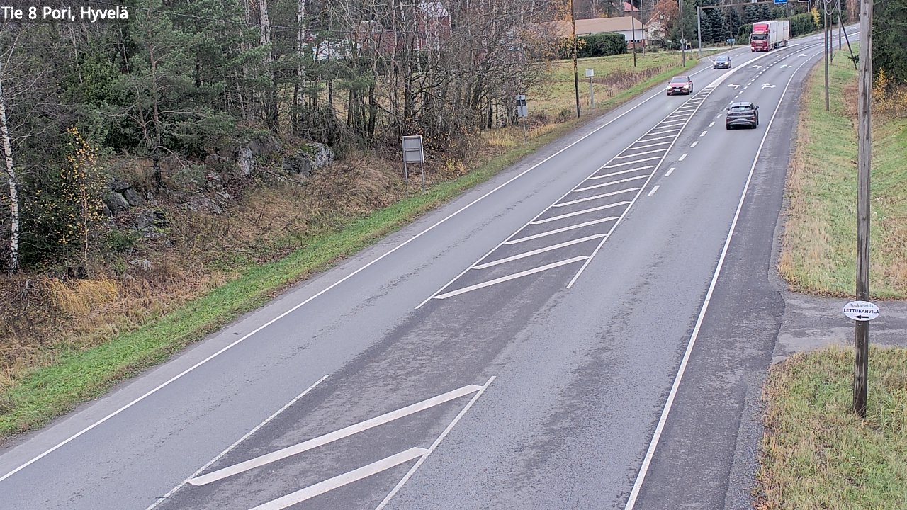 Kelikamerat Kuva Tie 8 Pori, Hyvelä, Pori, Satakunta