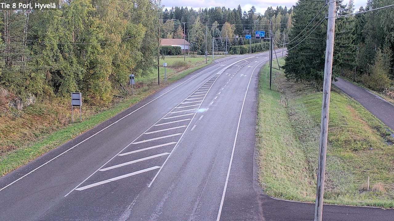 Weather Camera Image Road 8 Pori, Hyvelä, Pori, Satakunta