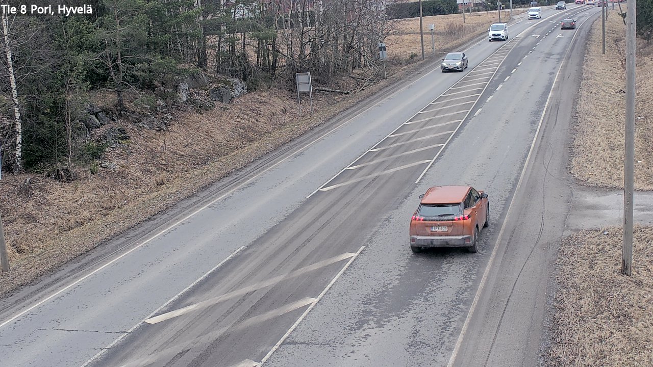 Weather Camera Image Väg 8 Björneborg, Hjulböle, Pori, Satakunta