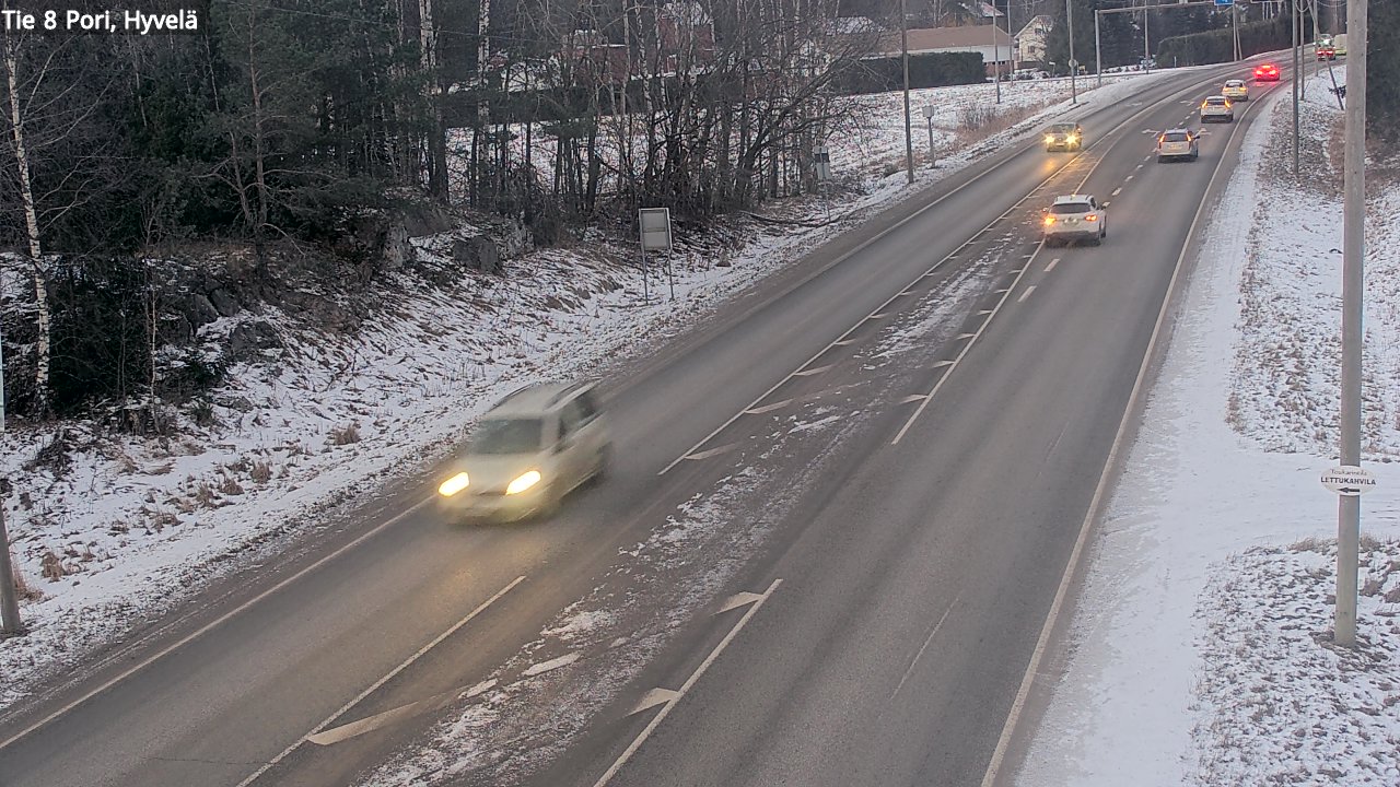 Kelikamerat Kuva Tie 8 Pori, Hyvelä, Pori, Satakunta