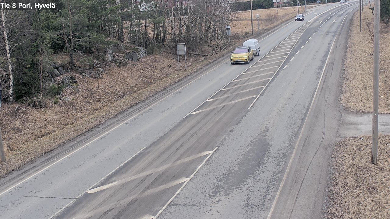 Weather Camera Image Väg 8 Björneborg, Hjulböle, Pori, Satakunta