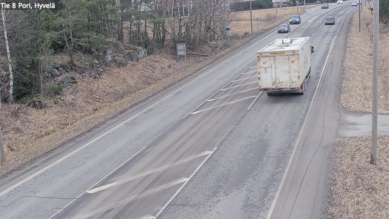 Weather Camera Image Väg 8 Björneborg, Hjulböle, Pori, Satakunta