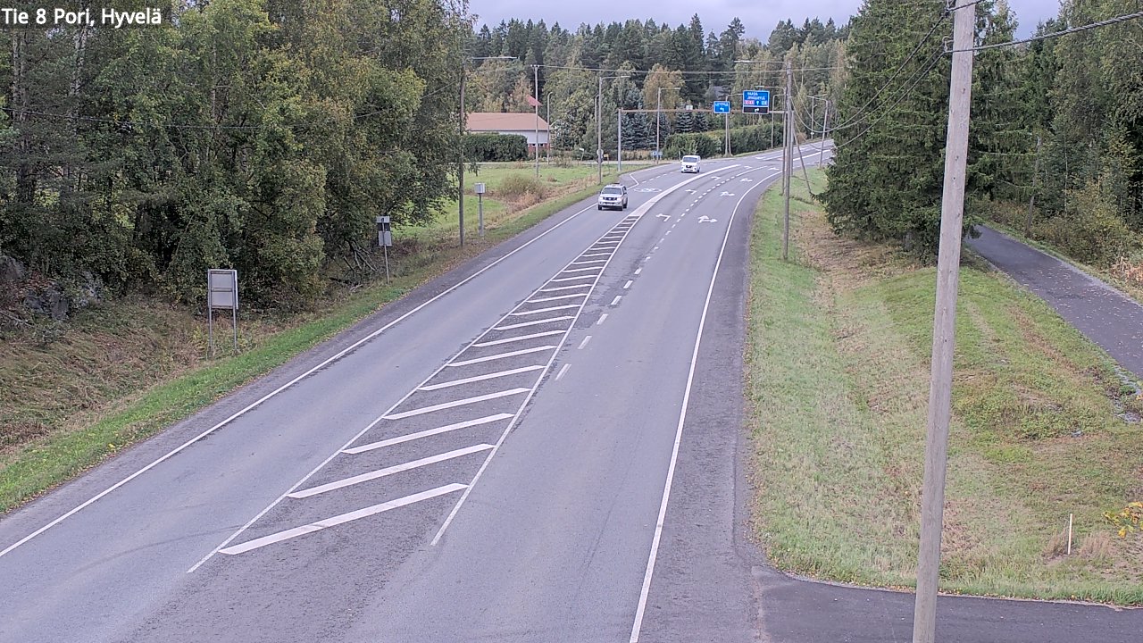 Kelikamerat Kuva Tie 8 Pori, Hyvelä, Pori, Satakunta