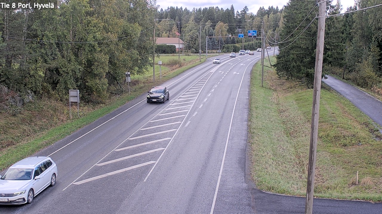 Kelikamerat Kuva Tie 8 Pori, Hyvelä, Pori, Satakunta