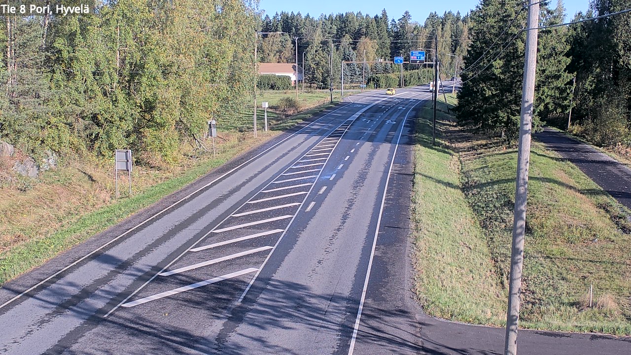 Weather Camera Image Road 8 Pori, Hyvelä, Pori, Satakunta