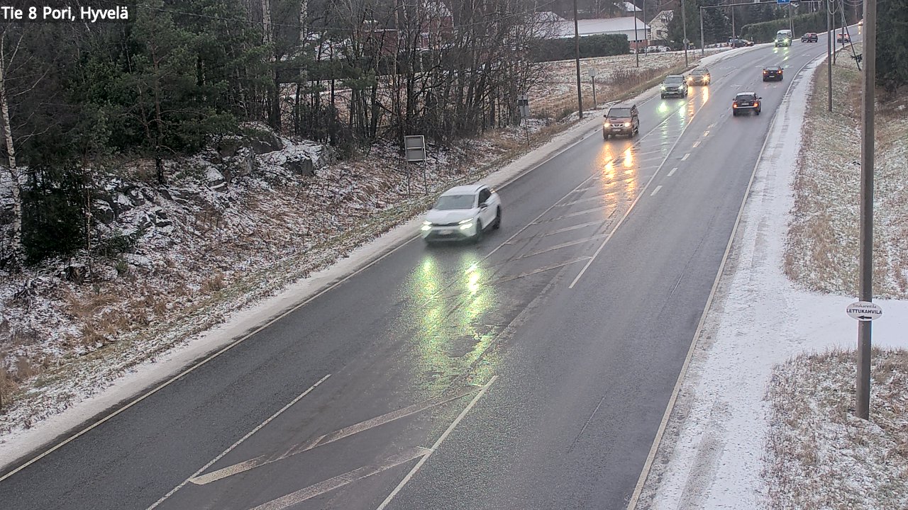 Kelikamerat Kuva Tie 8 Pori, Hyvelä, Pori, Satakunta