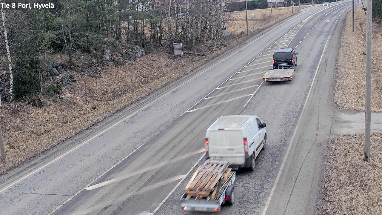 Weather Camera Image Väg 8 Björneborg, Hjulböle, Pori, Satakunta