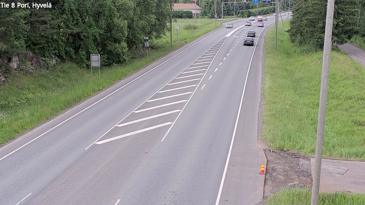 Kelikamerat Kuva Tie 8 Pori, Hyvelä, Pori, Satakunta