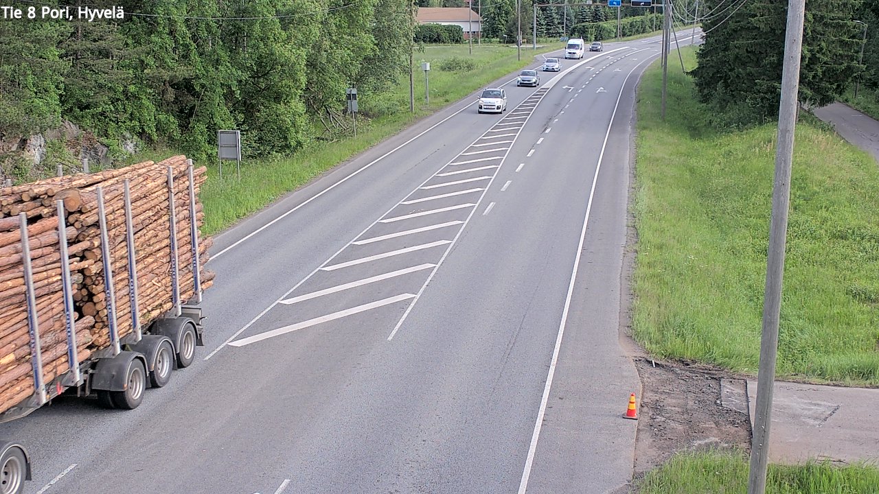 Kelikamerat Kuva Tie 8 Pori, Hyvelä, Pori, Satakunta