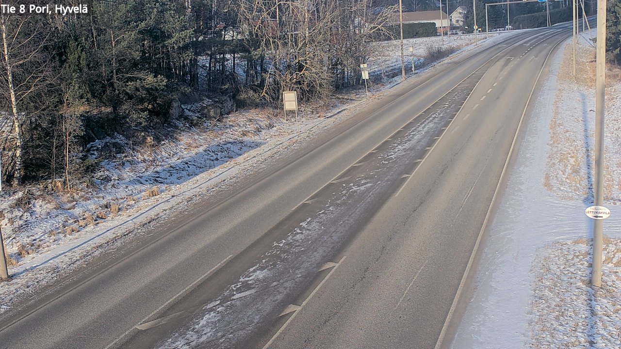 Kelikamerat Kuva Tie 8 Pori, Hyvelä, Pori, Satakunta