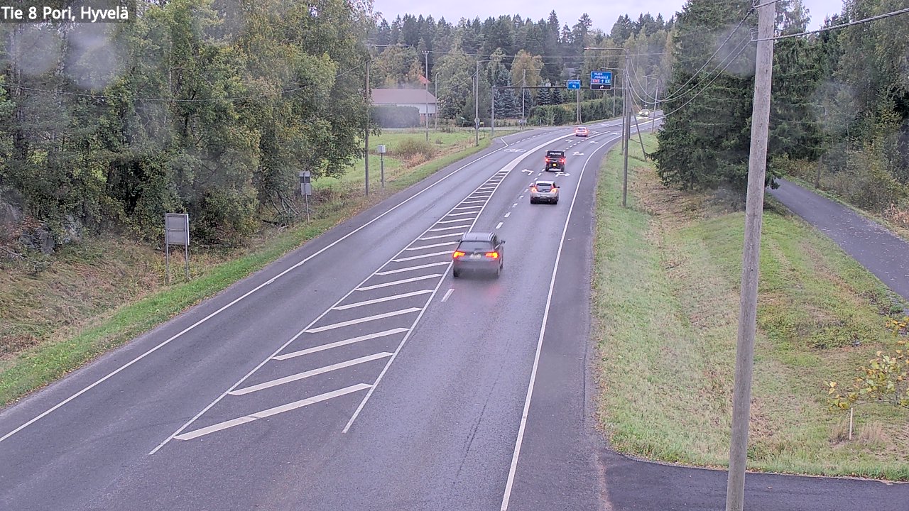 Kelikamerat Kuva Tie 8 Pori, Hyvelä, Pori, Satakunta