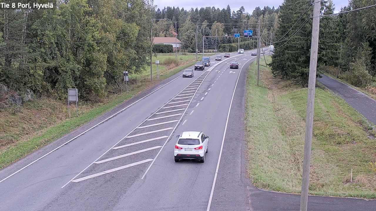 Kelikamerat Kuva Tie 8 Pori, Hyvelä, Pori, Satakunta