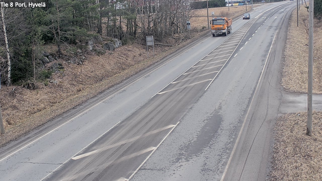 Weather Camera Image Väg 8 Björneborg, Hjulböle, Pori, Satakunta