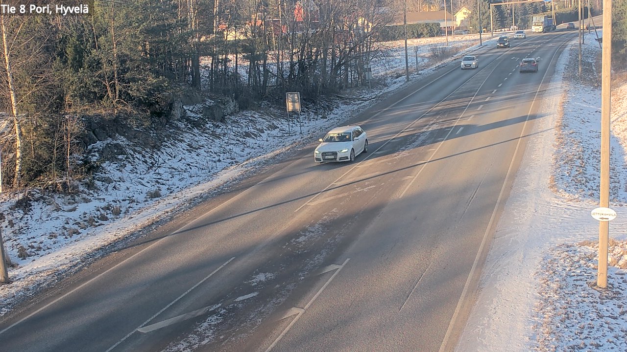 Weather Camera Image Väg 8 Björneborg, Hjulböle, Pori, Satakunta