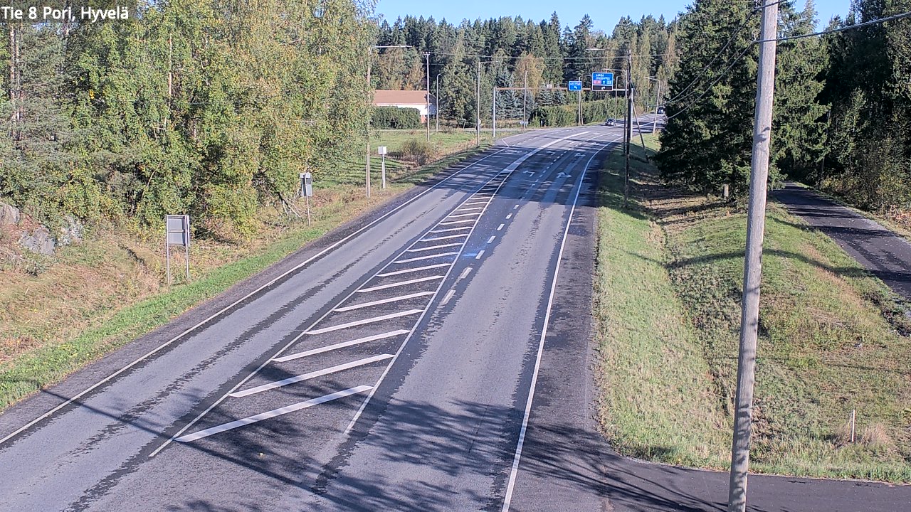 Weather Camera Image Road 8 Pori, Hyvelä, Pori, Satakunta