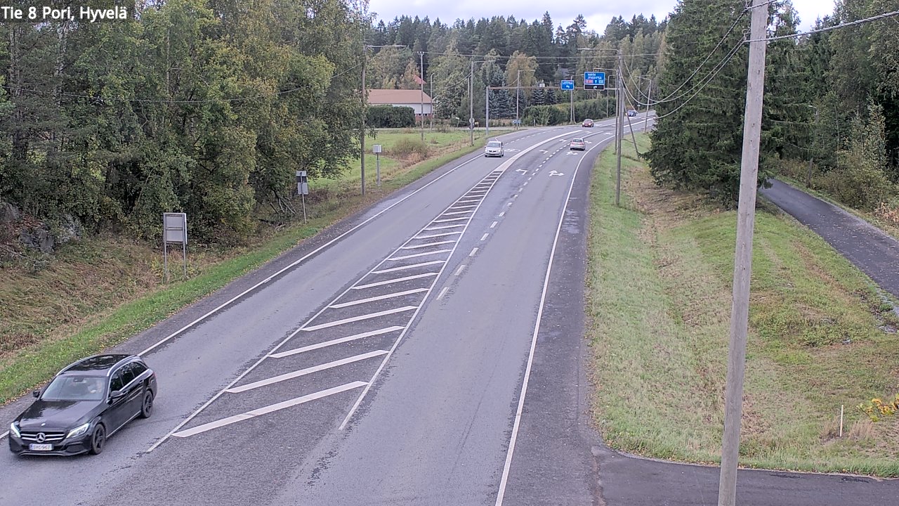 Kelikamerat Kuva Tie 8 Pori, Hyvelä, Pori, Satakunta