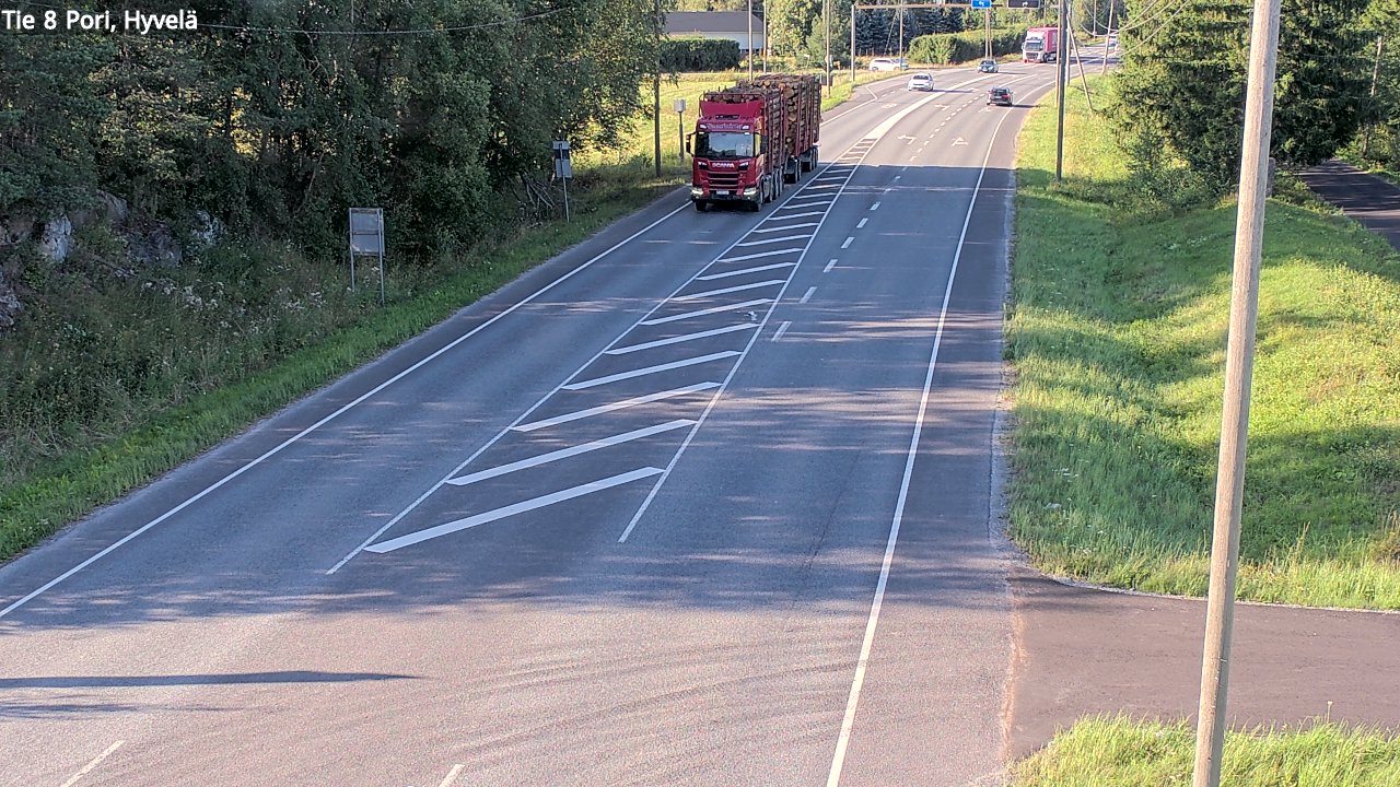Kelikamerat Kuva Tie 8 Pori, Hyvelä, Pori, Satakunta