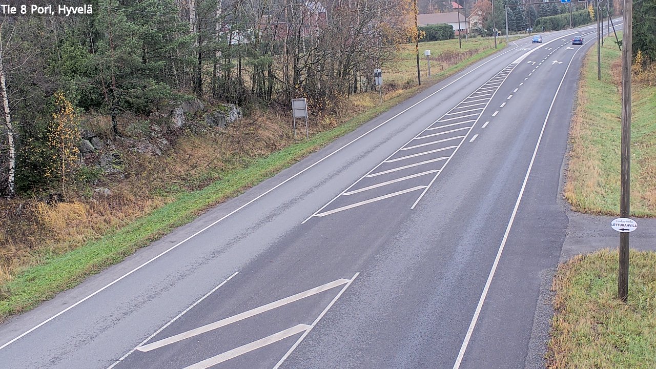 Kelikamerat Kuva Tie 8 Pori, Hyvelä, Pori, Satakunta