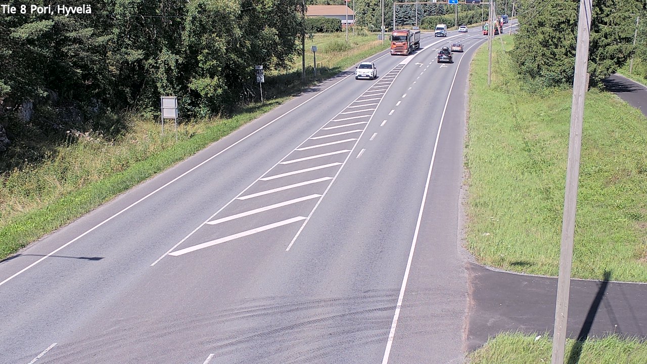 Kelikamerat Kuva Tie 8 Pori, Hyvelä, Pori, Satakunta