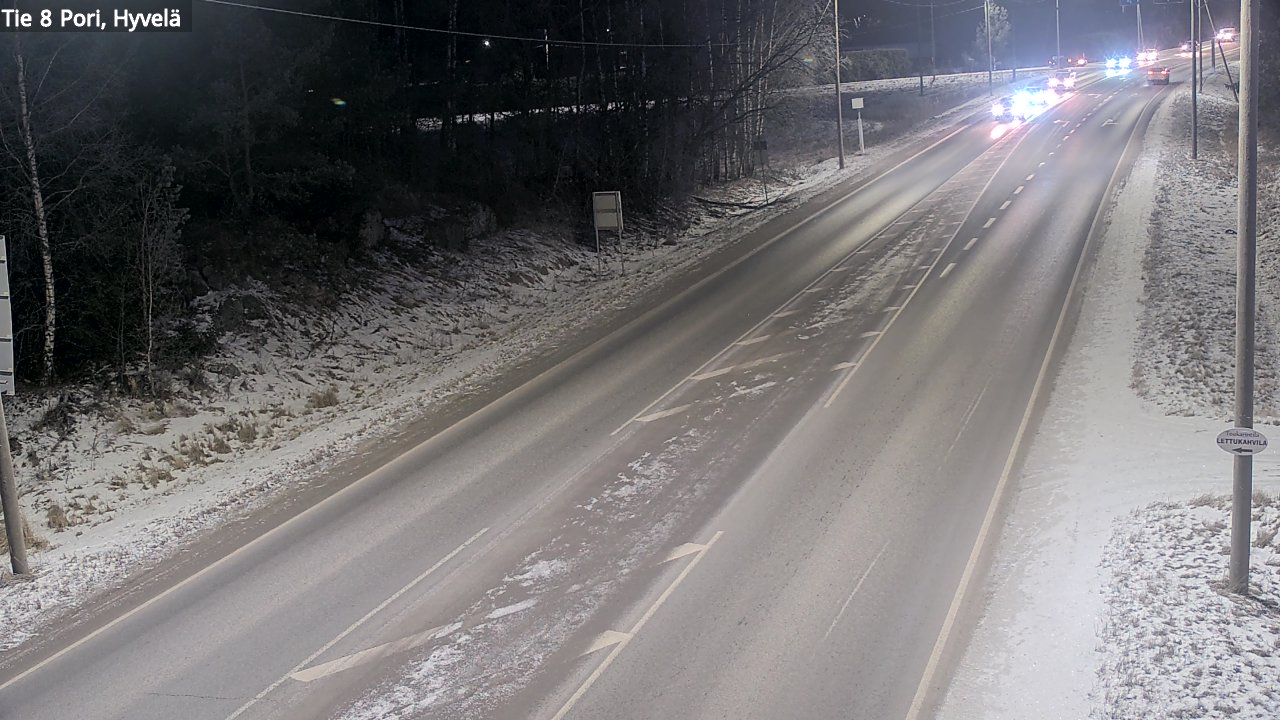 Kelikamerat Kuva Tie 8 Pori, Hyvelä, Pori, Satakunta