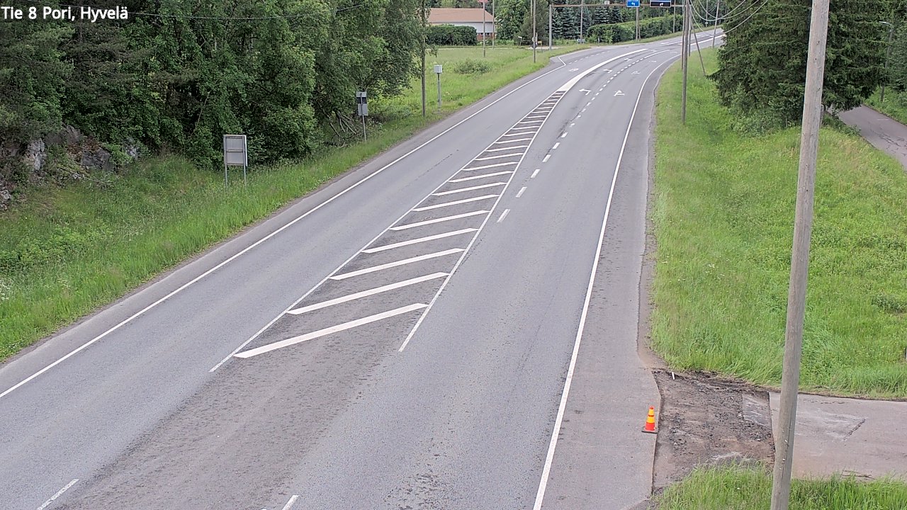 Kelikamerat Kuva Tie 8 Pori, Hyvelä, Pori, Satakunta