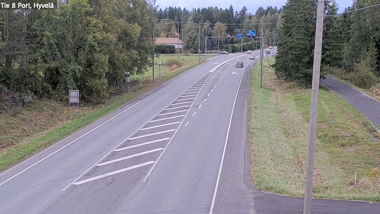 Kelikamerat Kuva Tie 8 Pori, Hyvelä, Pori, Satakunta