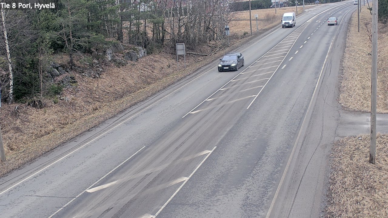 Weather Camera Image Road 8 Pori, Hyvelä, Pori, Satakunta