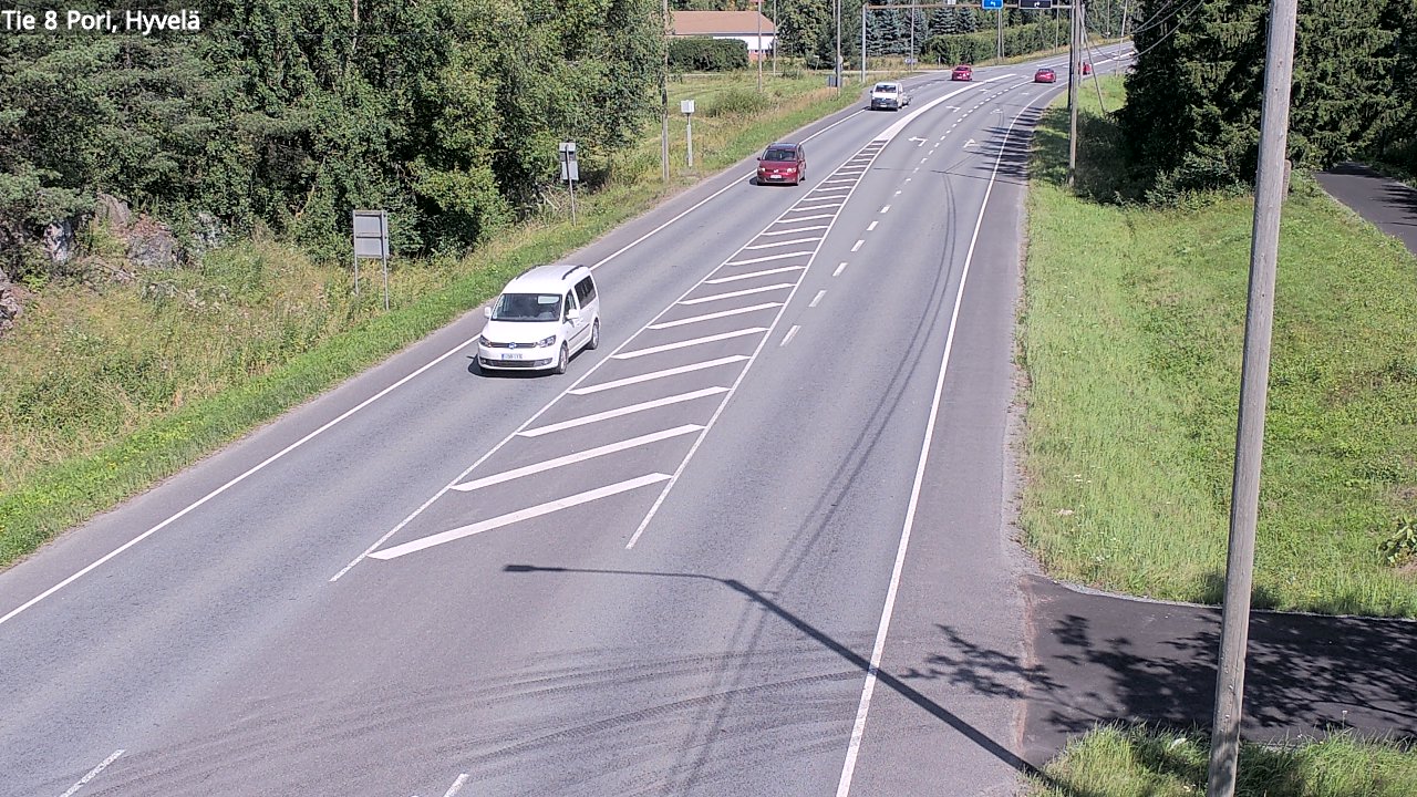 Kelikamerat Kuva Tie 8 Pori, Hyvelä, Pori, Satakunta
