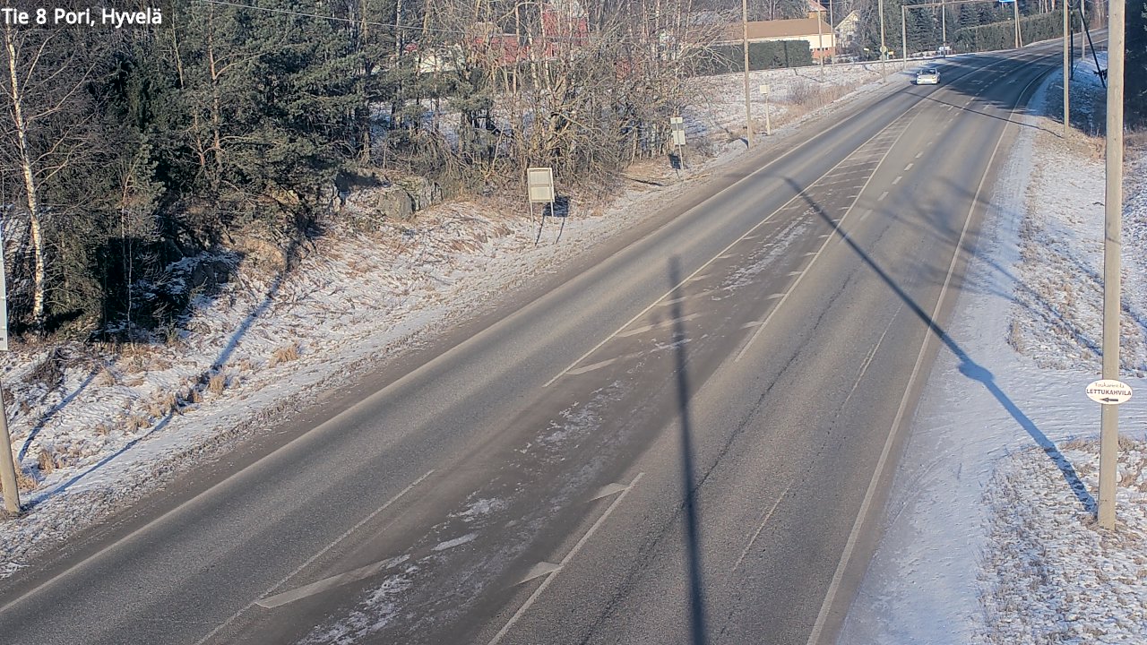 Weather Camera Image Väg 8 Björneborg, Hjulböle, Pori, Satakunta