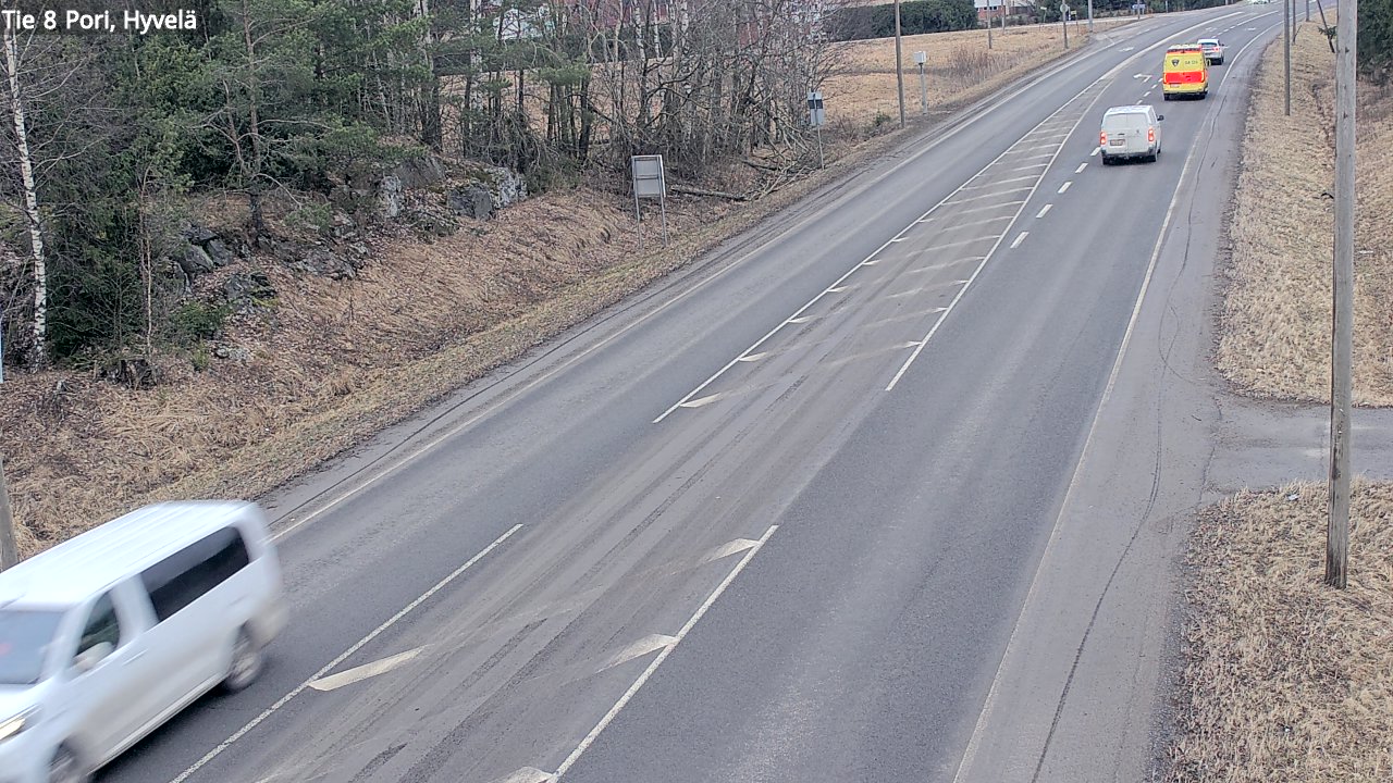 Kelikamerat Kuva Tie 8 Pori, Hyvelä, Pori, Satakunta