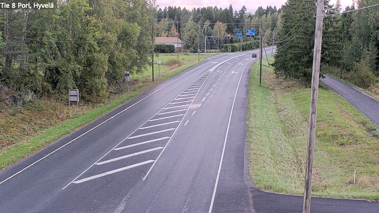 Weather Camera Image Road 8 Pori, Hyvelä, Pori, Satakunta