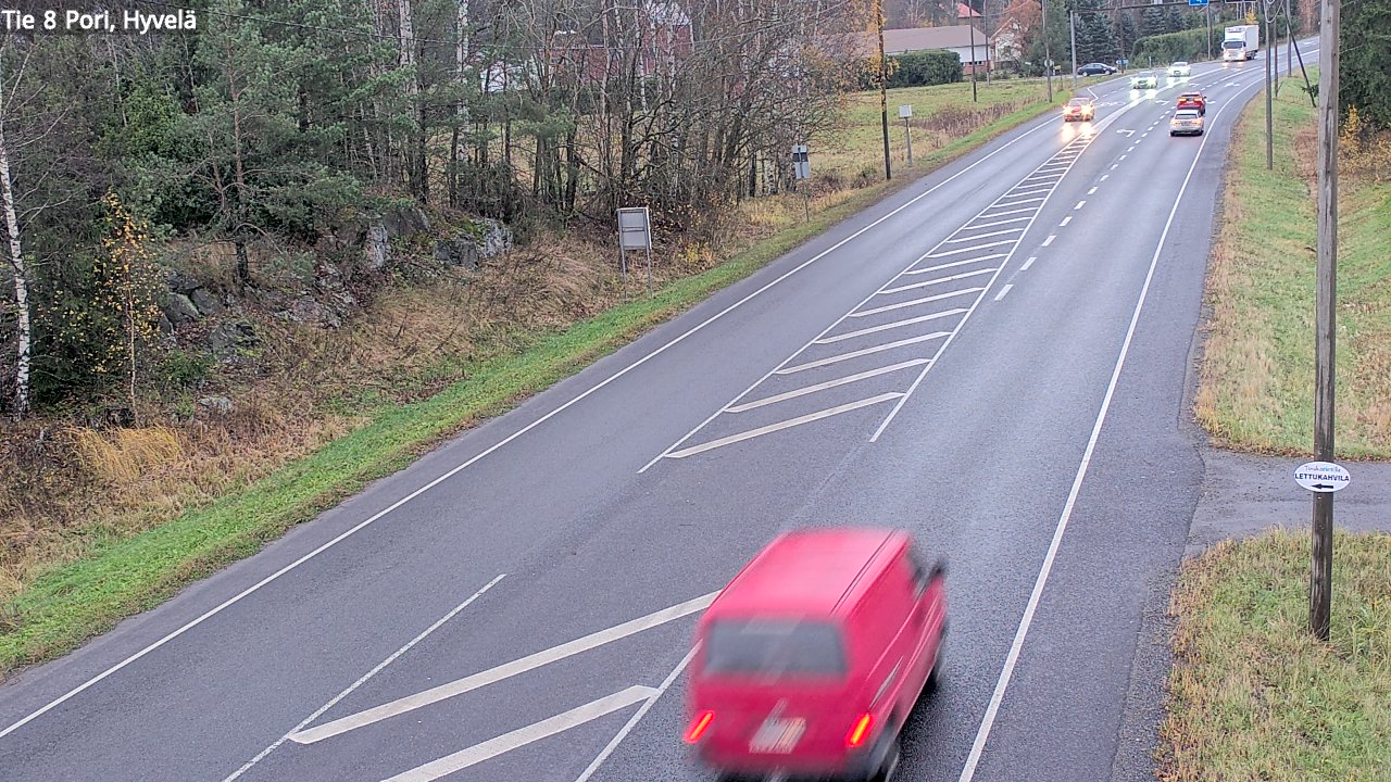 Kelikamerat Kuva Tie 8 Pori, Hyvelä, Pori, Satakunta