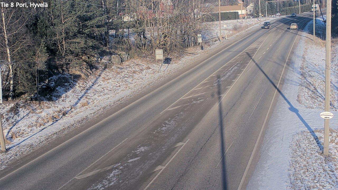 Weather Camera Image Väg 8 Björneborg, Hjulböle, Pori, Satakunta