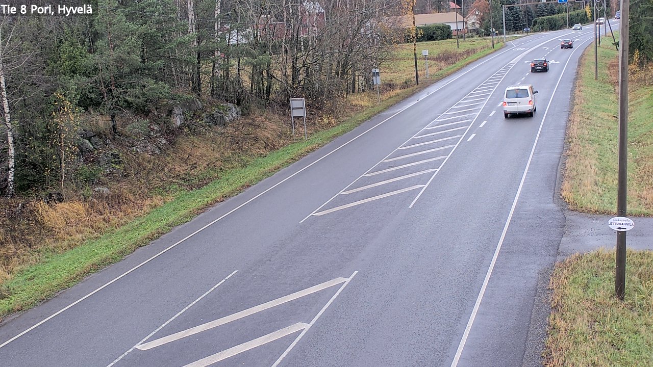 Weather Camera Image Väg 8 Björneborg, Hjulböle, Pori, Satakunta