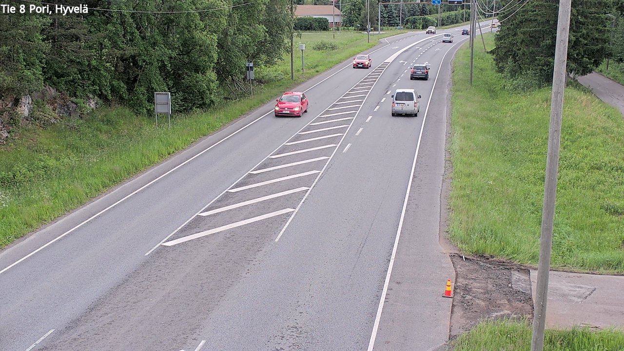 Kelikamerat Kuva Tie 8 Pori, Hyvelä, Pori, Satakunta