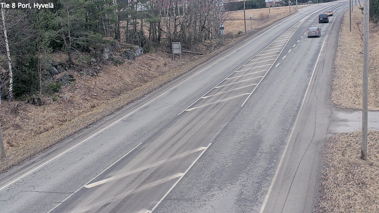 Weather Camera Image Väg 8 Björneborg, Hjulböle, Pori, Satakunta