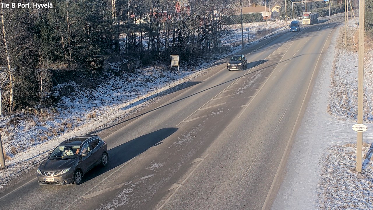 Weather Camera Image Väg 8 Björneborg, Hjulböle, Pori, Satakunta