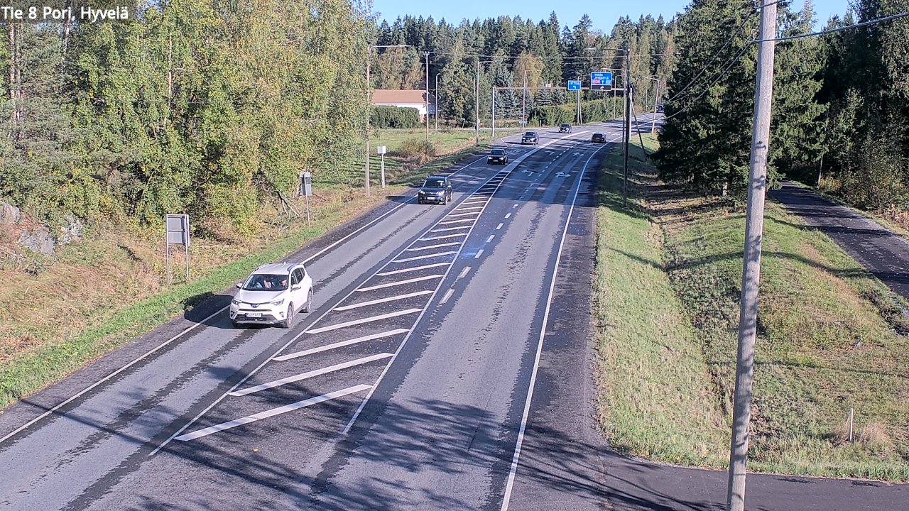 Weather Camera Image Road 8 Pori, Hyvelä, Pori, Satakunta